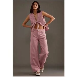 Damson Madder Striped Barrel Leg Carpenter Jeans